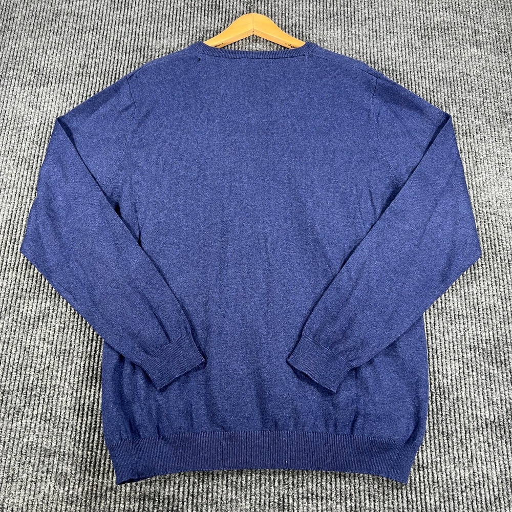 Southern Marsh Sweater Mens Large Blue V Neck Long Sleeve Casual Comfort - Picture 11 of 12